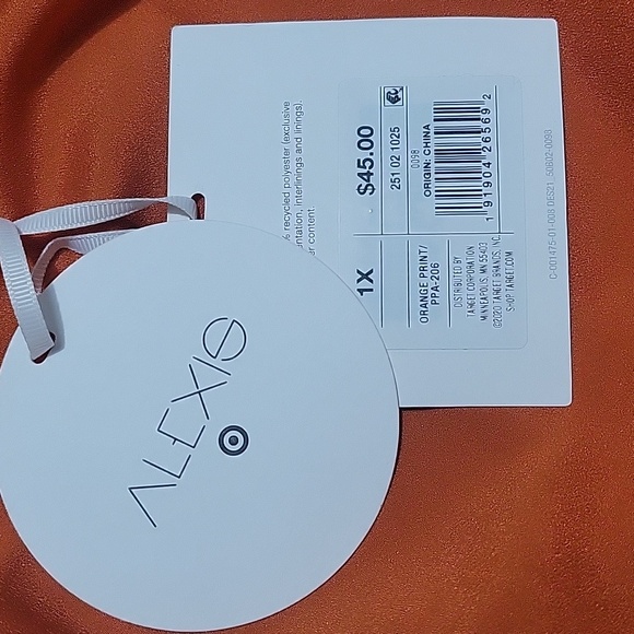 Target Alexis designer wrap dress orange print size 1x - Picture 5 of 5